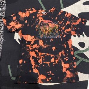 Black and orange tie dye Beck band tee shirt